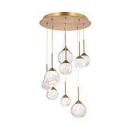 Quest LED Pendant in Aged Brass by Schonbek Beyond