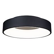 Lazio Collection Integrated LED Flush Mount in Black