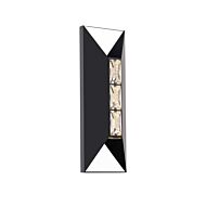 Vida LED Outdoor Wall Sconce in Black by Schonbek Beyond