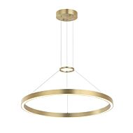 O'Hara LED Chandelier in Brushed Gold by Matteo Lighting