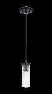 Weaver One Light Pendant in Black by Matteo Lighting