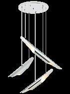 Stylus Six Light Chandelier in Chrome by Matteo Lighting