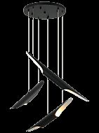 Stylus 6-Light Chandelier in Matte Black