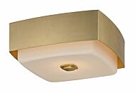 Troy Allure 2 Light 13 Inch Ceiling Light in Gold Leaf