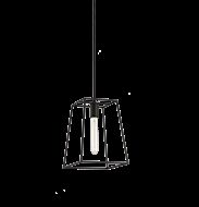 Matteo Candor 1 Light Pendant Light In Rusty Black