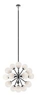 Soleil 18 Light Chandelier in Chrome by Matteo Lighting