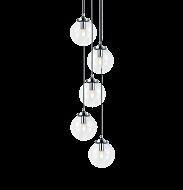 Matteo The Bougie 5 Light Pendant Light In Chrome