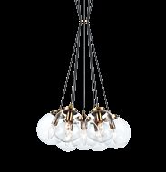 Matteo The Bougie 7 Light Pendant Light In Aged Gold Brass