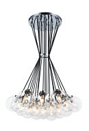 The Bougie 19 Light Chandelier in Chrome by Matteo Lighting