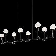 Matteo Candlestix 8 Light Chandelier In Black