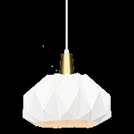 Matteo The Origami 1 Light Pendant Light In White