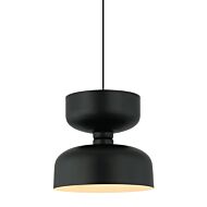 Pedestal 1-Light Pendant in Black