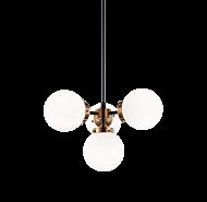 Matteo Maru 4 Light Pendant Light In Aged Gold Brass