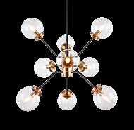 Matteo Maru 9 Light Chandelier In Aged Gold Brass