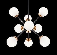 Matteo Maru 9 Light Chandelier In Aged Gold Brass