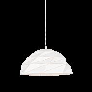 Matteo Riku 1 Light Pendant Light In White