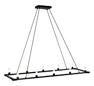 Cascadian 10-Light Chandelier in Matte Black