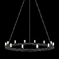 Matteo Cascadian 12 Light Chandelier In Matte Black