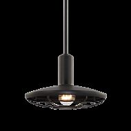 Matteo Compton 1 Light Pendant Light In Matte Black