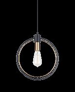 Matteo Odyssey 1 Light Pendant Light In Black