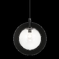 Matteo Astro 1 Light Pendant Light In Black