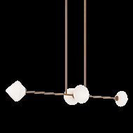 Matteo Novo 4 Light Pendant Light In Aged Gold Brass