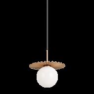 Matteo Modern Ruff 1 Light Pendant Light In Matte Gold