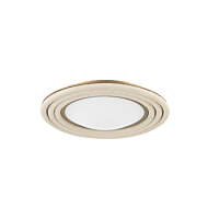 Zion LED Flush Mount in Patina Brass by Troy Lighting