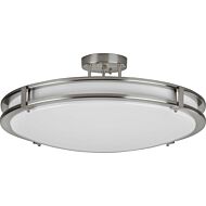 Carlisle LED Semi Flush Mount in Satin Nickel by AFX Lighting