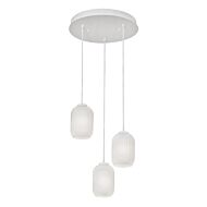 Callie 3-Light Pendant in White