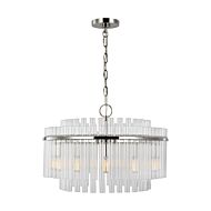 Beckett 12 Light Chandelier in Polished Nickel by Chapman & Myers