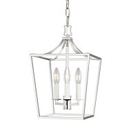 Southold 3 Light Chandelier in Polished Nickel by Chapman & Myers