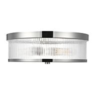 Geneva 2 Light Ceiling Light in Polished Nickel by Chapman & Myers