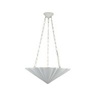 Martine Three Light Chandelier in Antique White by Alora