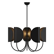 Seno 5-Light Chandelier in Matte Black