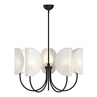 Seno 5-Light Chandelier in Matte Black