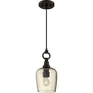 Quoizel Kendrick 7 Inch Pendant Light in Western Bronze