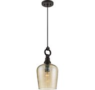 Quoizel Kendrick 9 Inch Pendant Light in Western Bronze