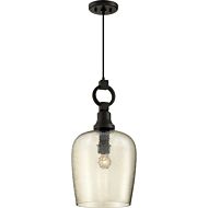 Quoizel Kendrick 12 Inch Pendant Light in Western Bronze