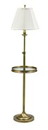 Club 1-Light Floor Lamp in Antique Brass