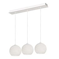 Cleo Three Light Pendant in White by AFX Lighting