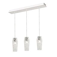 Candace Three Light Pendant in Satin Nickel by AFX Lighting