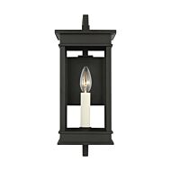 Cupertino One Light Outdoor Wall Sconce in Textured Black by Visual Comfort Studio