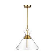 Atlantic Pendant Light in Burnished Brass by Chapman & Myers