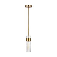 Geneva Pendant Light in Burnished Brass by Chapman & Myers