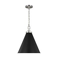 Wellfleet Pendant Light in Midnight Black by Chapman & Myers