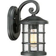 Quoizel Crusade 6 Inch Outdoor Wall Light in Earth Black