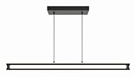 Cass LED Linear Pendant in Black