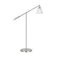 Wellfleet Table Lamp in Matte White And Polished Nickel by Chapman & Myers