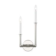 Bayview 2 Light Wall Sconce in Polished Nickel by Chapman & Myers